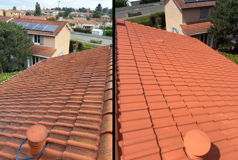 Nettoyage de toiture à Chassieu-Bequerie Rénovation Services-couvreur Chassieu-rénovation toiture-travaux de toiture-entreprise de zinguerie-vouverture-gouttières aluminium-nettoyage toiture-Chassieu-Lyon Est-Rhône-Alpes